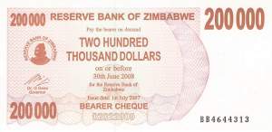 200000 Dollars Zimbabwe p.49 2007